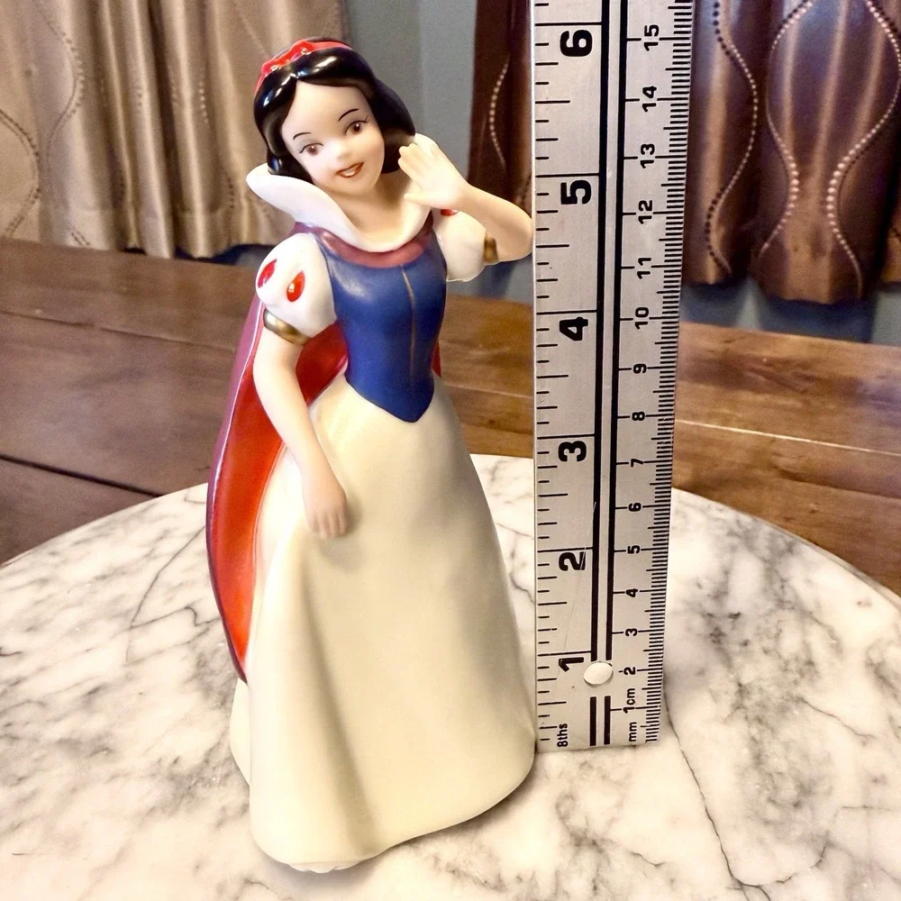 5pc VTG 90s Disney Snow White Seven Dwarfs Music Figurine Grumpy Happy Dopey Doc - Picture 2 of 11